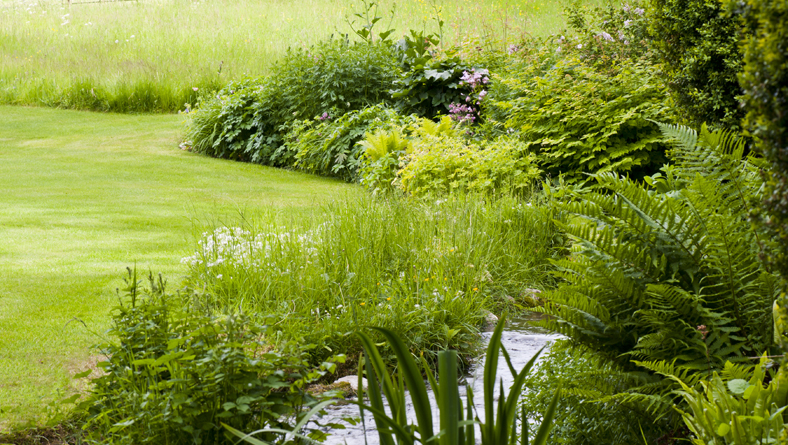 Garden Designer Justin Spink Cottage Garden beneath the Whitehorse