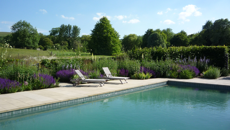 Garden Designer Justin Spink Cottage Garden beneath the Whitehorse