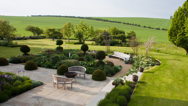 Garden Designer Justin Spink Cottage Garden for a new Farmhouse