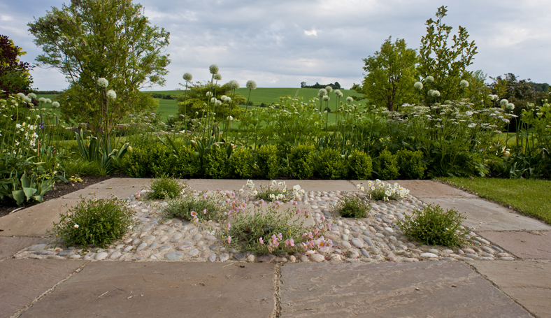 Garden Designer Justin Spink Cottage Garden for a new Farmhouse